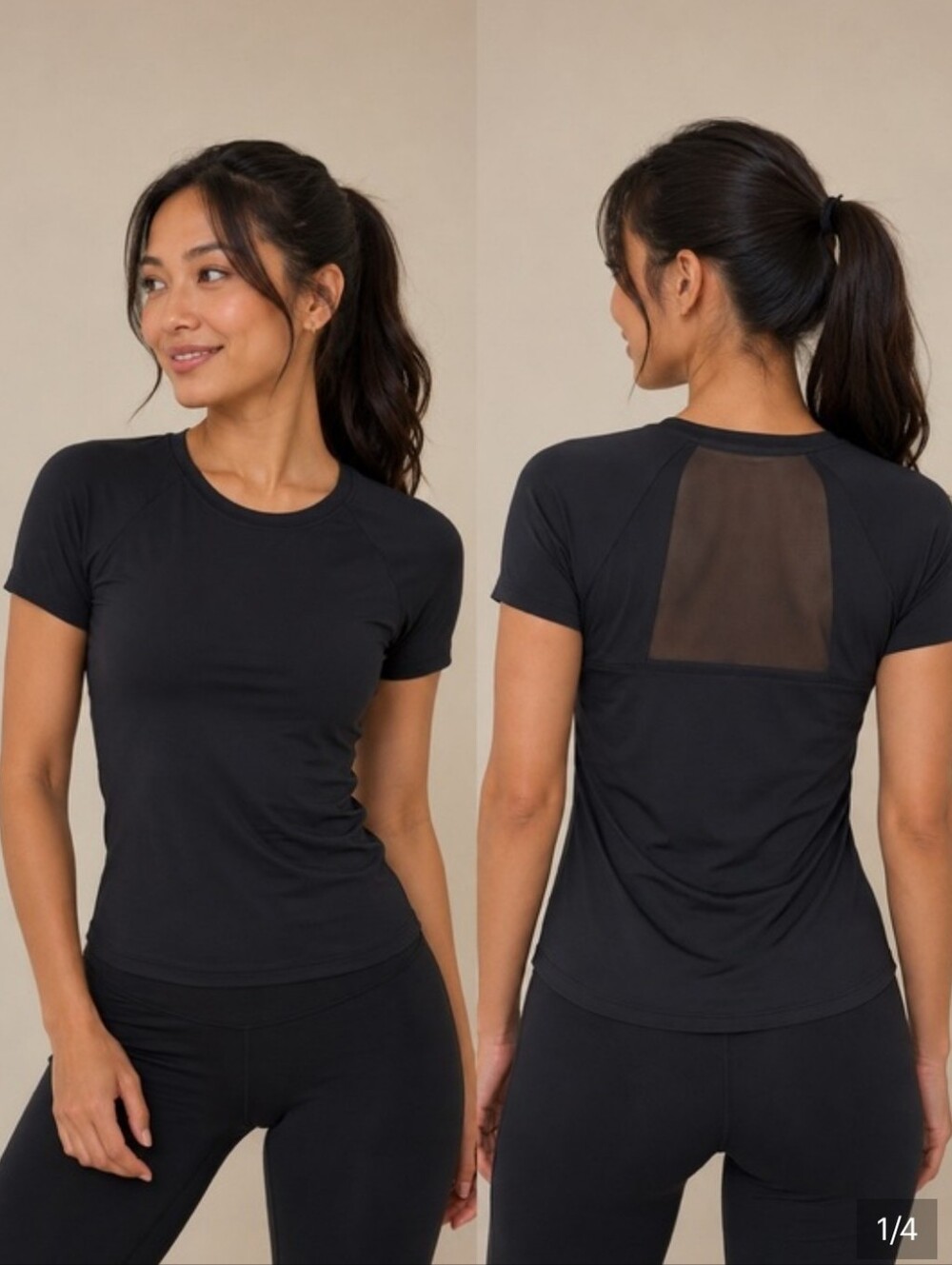 Target All In Motion Sheer Back Shirt Top Exercise Fitness Running Size Small S